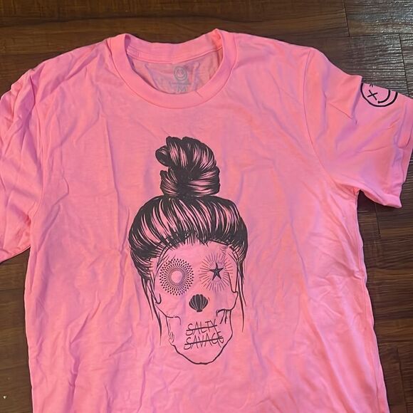 Neon Pink T Shirt - Womens T Shirt - Size Medium - Gym Shirt - BRAND NEW - Picture 2 of 4